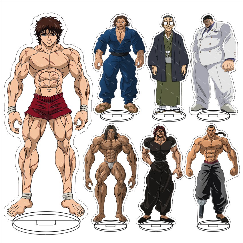 Anime Merchandise For Girls - Grappler Baki Baki Hanma Acryl-Figur Display-Anhänger