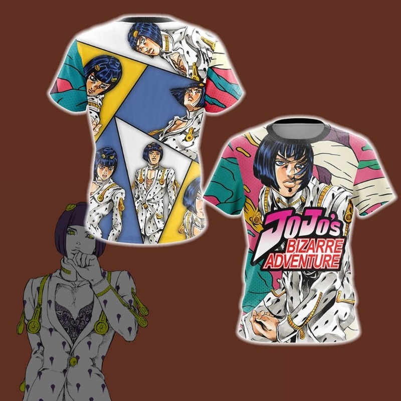 2026 Neues JOJO Golden Wind Br – Anime Merchandise T-Shirts Bewertung und Preis
